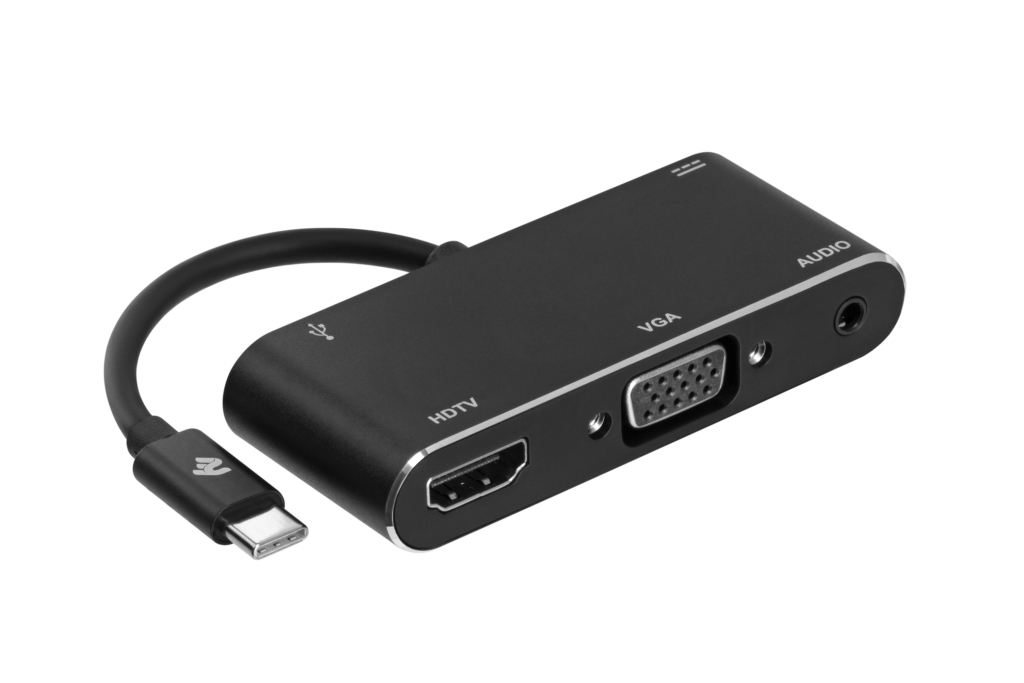 Adapter 2E Type C to 3.0 Female+AUX+HDMI Female+VGA+USB Type C Female, 0.15m