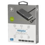 Adapter 2E Type C to 3.0 Female+AUX+HDMI Female+VGA+USB Type C Female, 0.15m