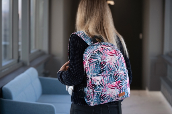 Laptop backpack 2E BPT6114PK, TeensPack Palms, Pink