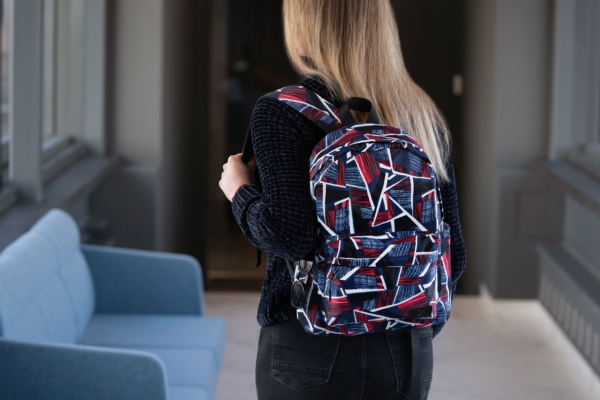 Рюкзак для ноутбука 2E BPT6114RB, TeensPack Absrtraction, Red/Blue