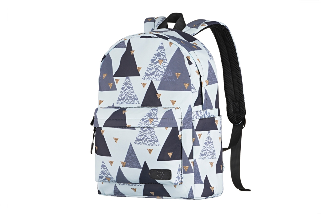 Laptop backpack 2E BPT6114WT, TeensPack Triangles 13″, White