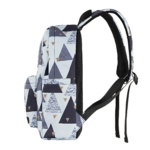 Laptop backpack 2E BPT6114WT, TeensPack Triangles 13″, White