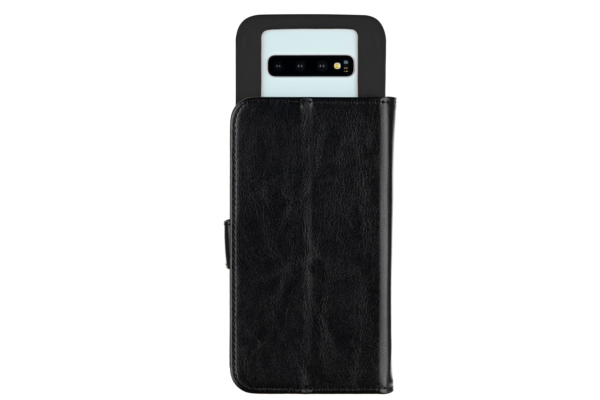 Чехол 2E Eco Leather универсальный для смартфонов с диагональю 6-6.5″, Black