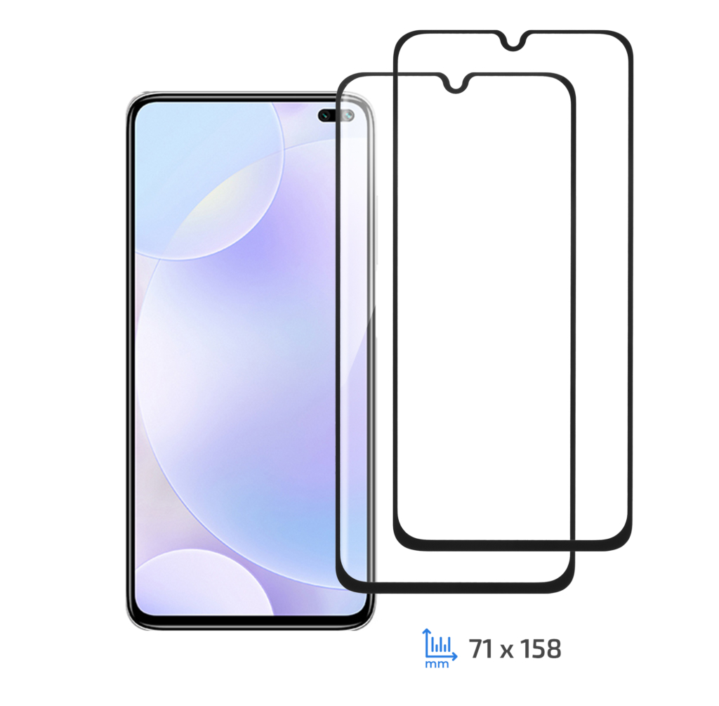 Комплект 2 в 1 захисне скло 2E для Xiaomi Redmi K30, 2.5D FCFG, Black