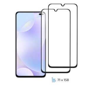 Комплект 2 в 1 захисне скло 2E для Xiaomi Redmi K30, 2.5D FCFG, Black