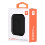 Чехол 2Е для Apple AirPods, Pure Color Silicone (3.0mm), Black