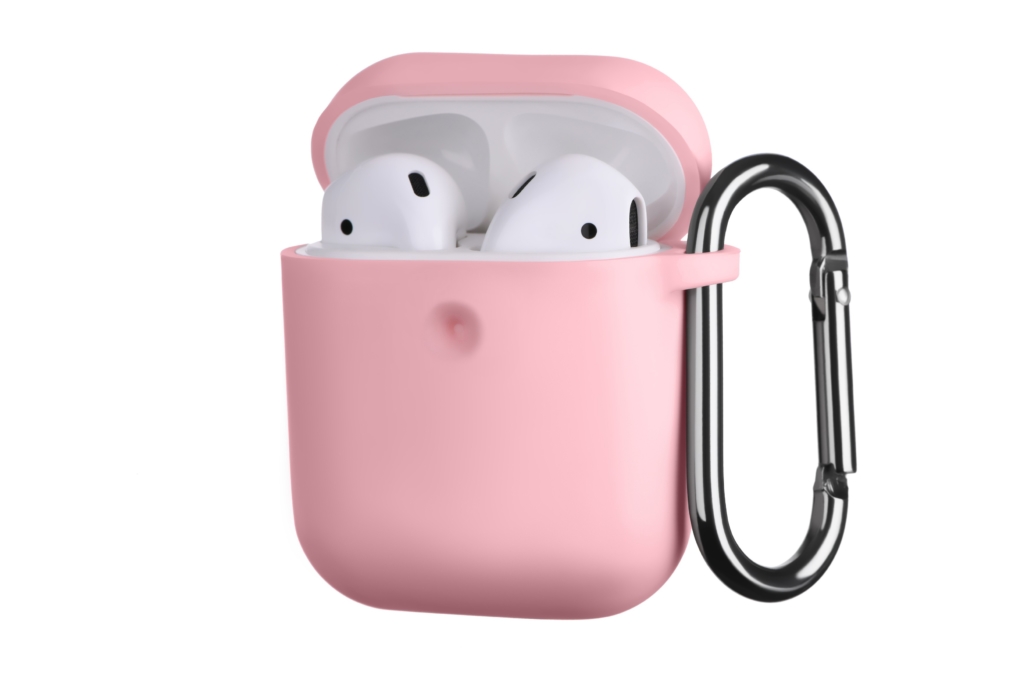 2E earphone case for AirPods, Pure Color Silicone (3.0mm), Light pink