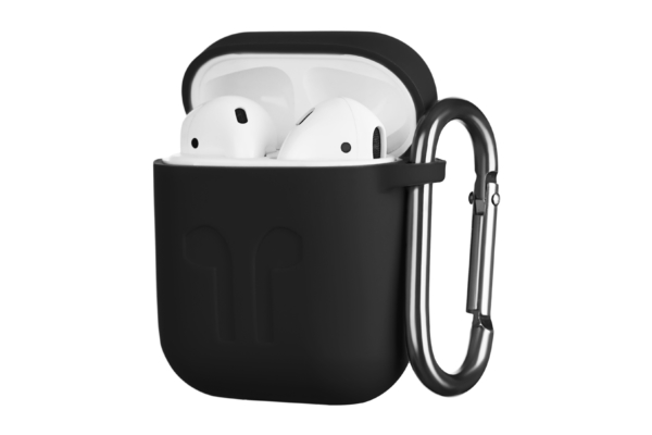 Чехол 2Е для Apple AirPods, Pure Color Silicone Imprint (1.5mm), Black