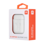 Чохол 2Е для Apple AirPods, Pure Color Silicone Imprint (1.5mm), White