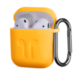 2E earphone case for Apple AirPods, Pure Color Silicone Imprint (1.5mm), Yellow
