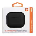 2Е earphone case for Apple AirPods Pro, Pure Color Silicone (2.5mm), Black