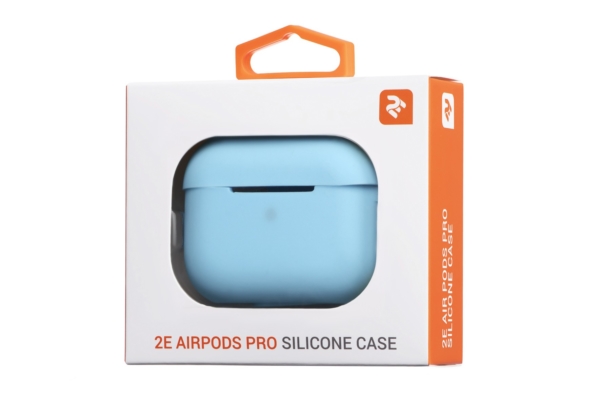 Чохол 2Е для навушників Apple AirPods Pro, Pure Color Silicone (2.5mm), Blue