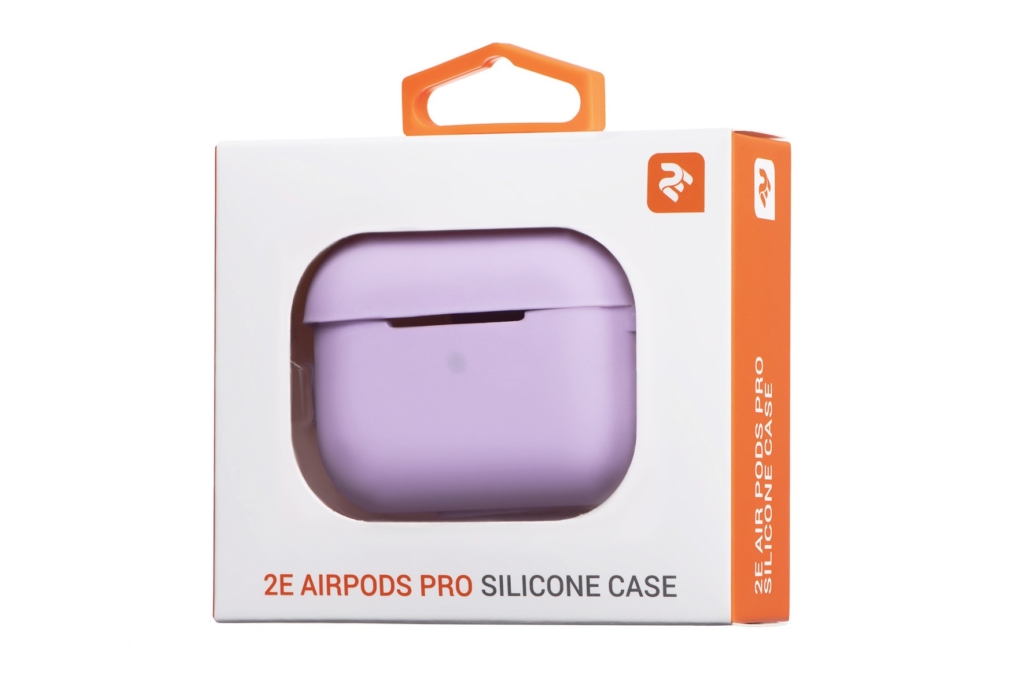 Чехол 2Е для наушников Apple AirPods Pro, Pure Color Silicone (2.5mm), Light purple