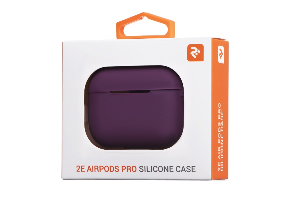 2Е earphone case for Apple AirPods Pro, Pure Color Silicone (2.5mm), Marsala