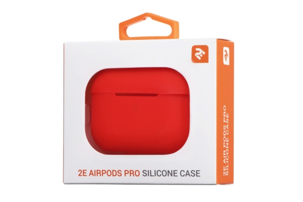 Чехол 2Е для наушников Apple AirPods Pro, Pure Color Silicone (2.5mm), Red