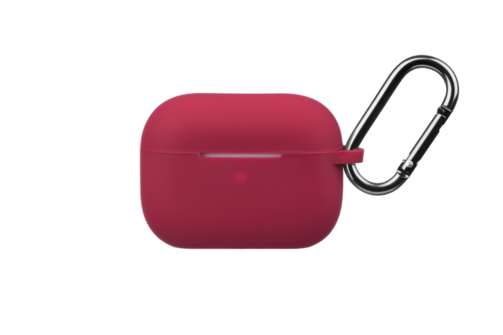 Чохол 2Е для навушників Apple AirPods Pro, Pure Color Silicone (2.5mm), Cherry red