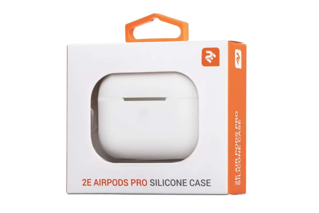 Чохол 2Е для навушників Apple AirPods Pro, Pure Color Silicone (2.5mm), White