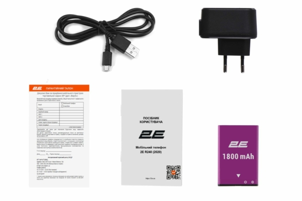 Mobile Phone 2E R240 (2020) Track DualSim Black