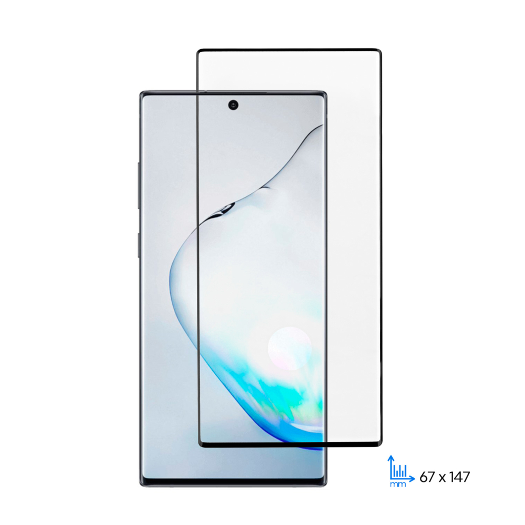 Захисне скло 2E для Samsung Galaxy Note 10, 3D EG, black border