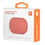 2E earphone case for Xiaomi AirDots, Pure Color Silicone (1.5mm), Light pink