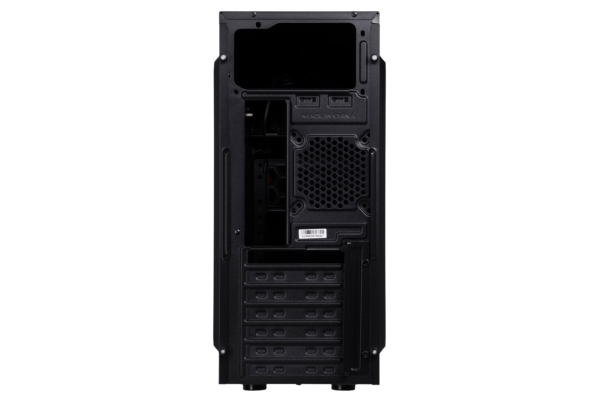 2E Корпус ALFA (E190) MidT,2xUSB3.0,сталь(бічна панель), без БЖ,чорний
