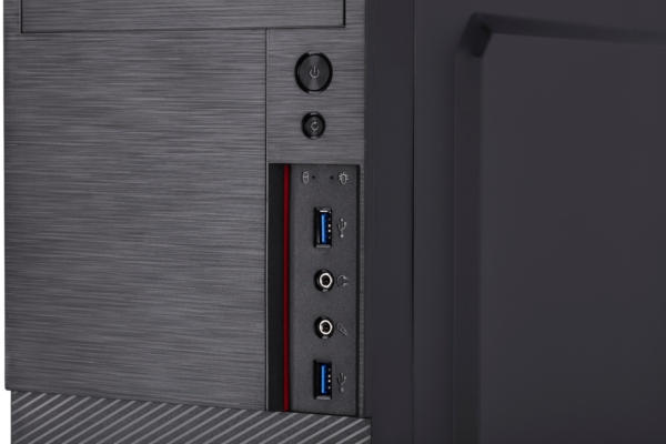 2E Корпус ALFA (E190) MidT,2xUSB3.0,сталь(бічна панель), без БЖ,чорний