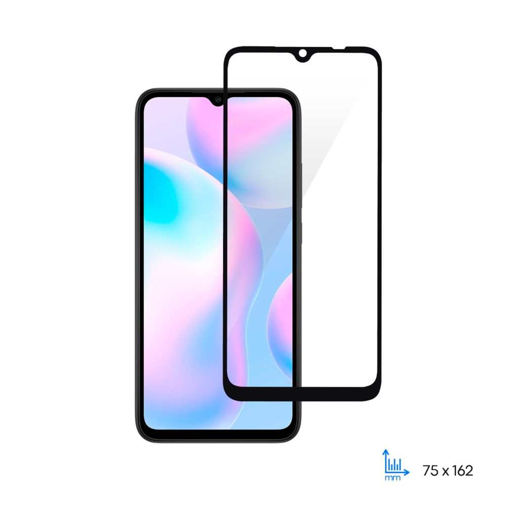 Protective glass 2E Basic for Xiaomi Redmi 9A, 2.5D FCFG, black border