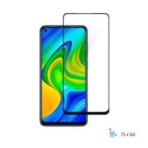 Protective glass 2E Basic for Xiaomi Redmi Note 9, 2.5D FCFG, black border