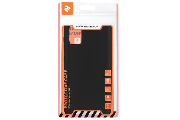 2Е Basic Case for Samsung Galaxy A41, Soft feeling, Black