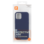 2E Case for Apple iPhone 12 (5.4″), Liquid Silicone, Midnight Blue