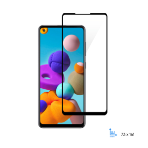 Захисне скло 2E для Samsung A21S (A217F), 2.5D FCFG, black border