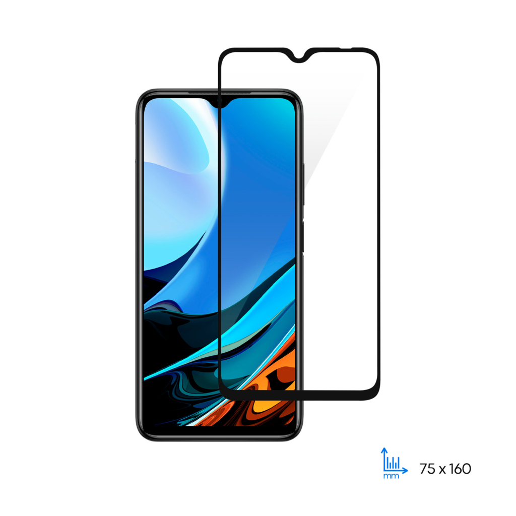 Захисне скло 2E для Xiaomi Redmi 9T, 2.5D FCFG, black border