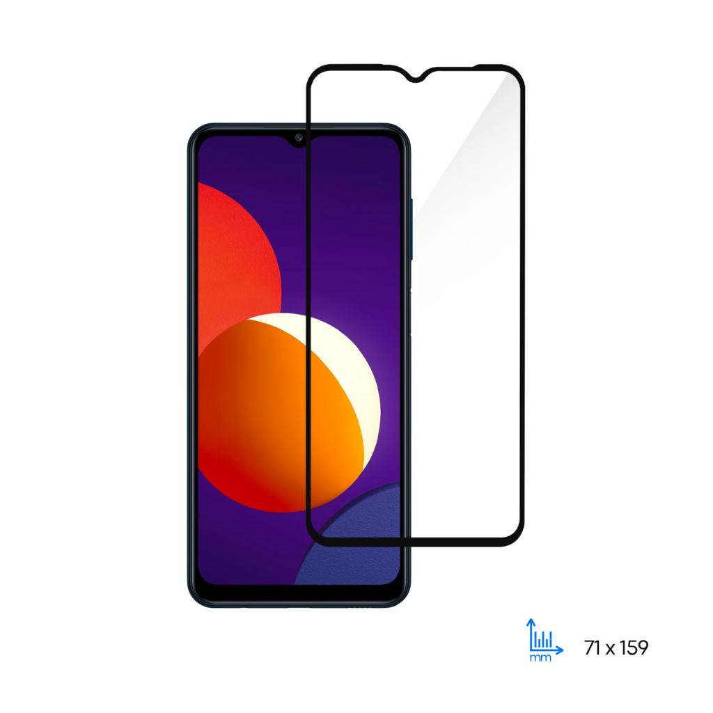 Комплект 2 в 1 захисне скло 2E для Samsung Galaxy M12, 2.5D FCFG, black border