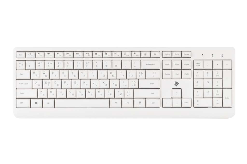 Клавиатура 2E KS220 WL White