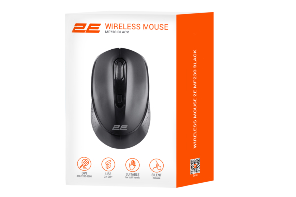 2E Mouse MF230 Silent WL Black