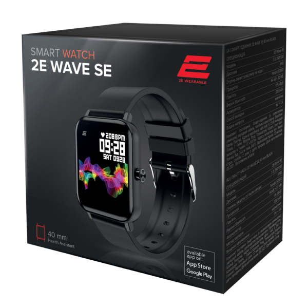 Смарт-часы 2E Wave SE 40 mm Black