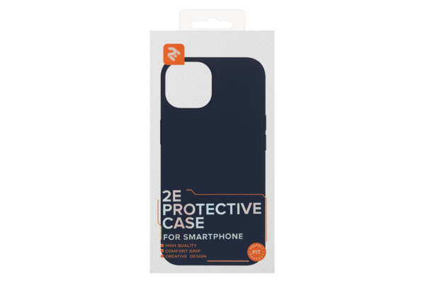 2E Чохол Basic для Apple iPhone 13, Liquid Silicone, Midnight Blue