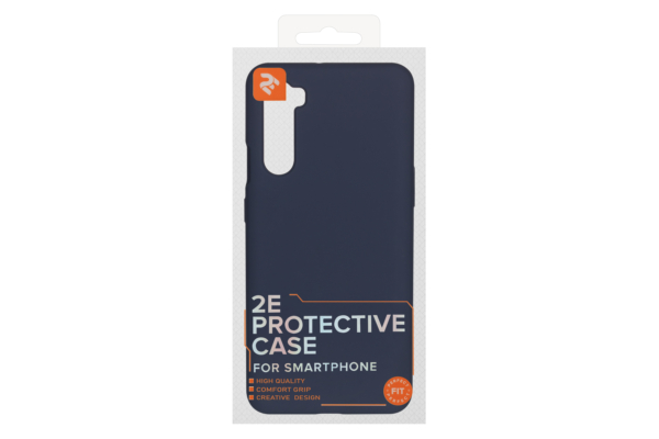 2E Basic case for OnePlus Nord (AC2003), Solid Silicon, Midnight Blue