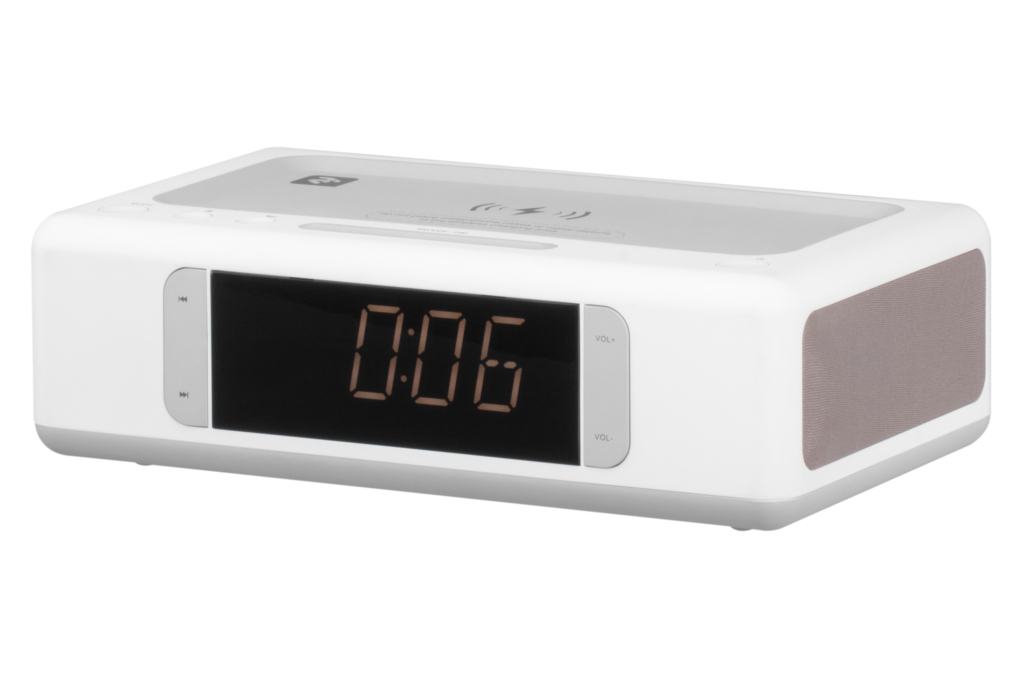 Acoustic Docking Station 2E SmartClock Wireless Charging, White