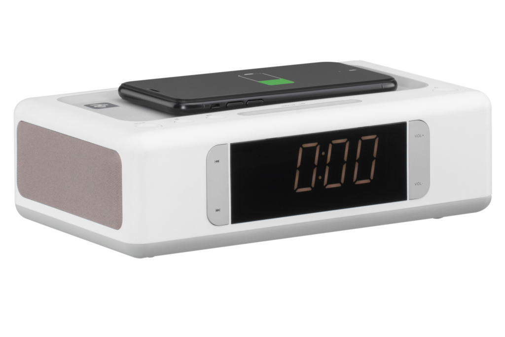 Acoustic Docking Station 2E SmartClock Wireless Charging, White
