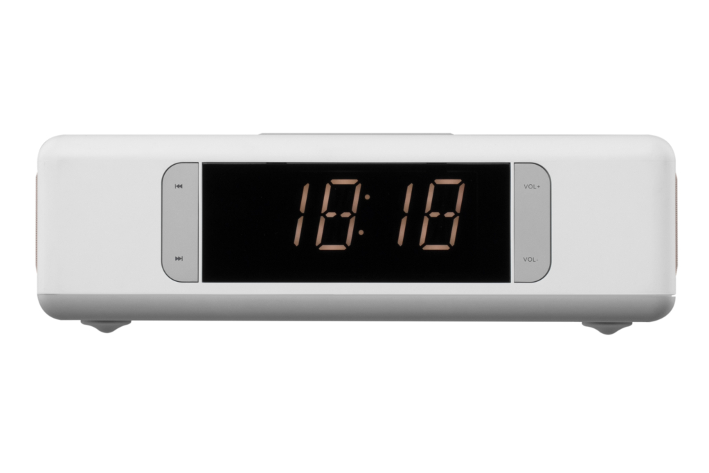 Acoustic Docking Station 2E SmartClock Wireless Charging, White