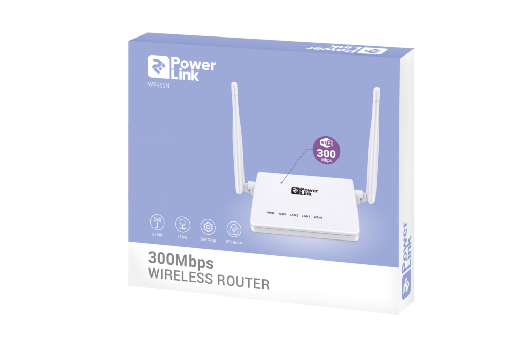 Маршрутизатор 2E PowerLink WR956N N300, 2xFE LAN, 1xFE WAN, 2xAnt 5dBi