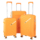 2E Plastic Suitcase, SIGMA, M, 4 Wheels, Orange