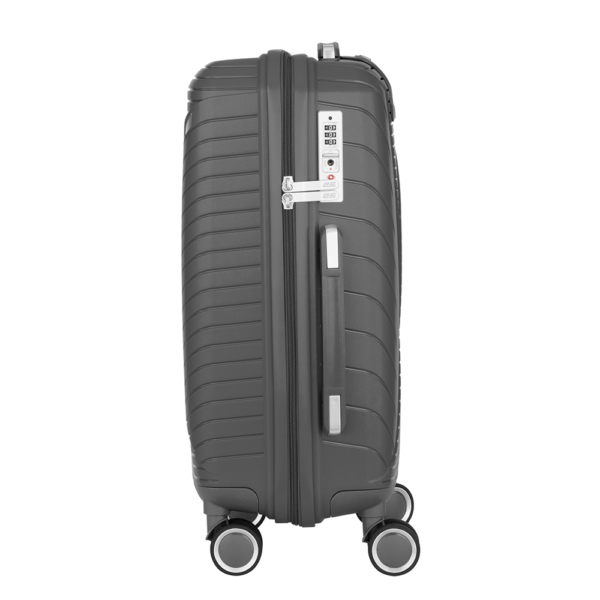 2E Plastic Suitcase, SIGMA, S, 4 Wheels, Graphite
