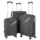 2E Plastic Suitcase, SIGMA, S, 4 Wheels, Graphite