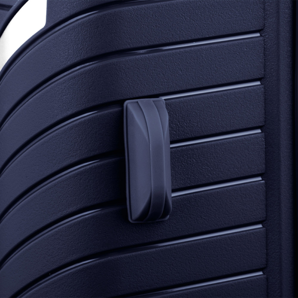 2E Plastic Suitcase, SIGMA, S, 4 Wheels, Navy Blue