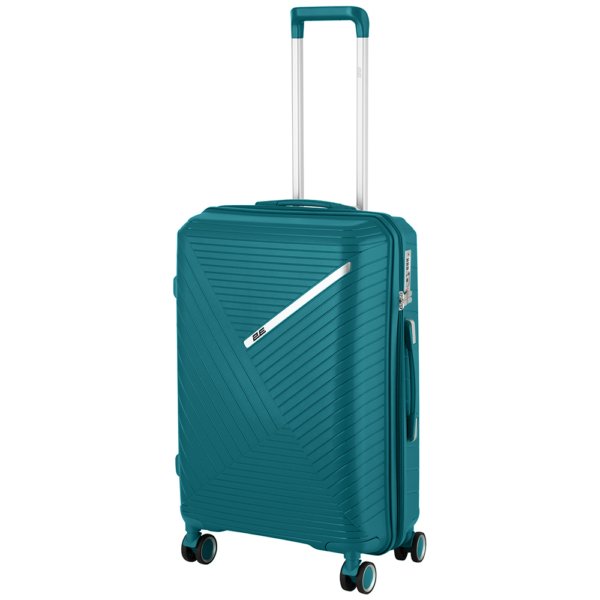 2E Plastic Suitcases Set, SIGMA, (L+M+S), 4 Wheels, Aqua Marine