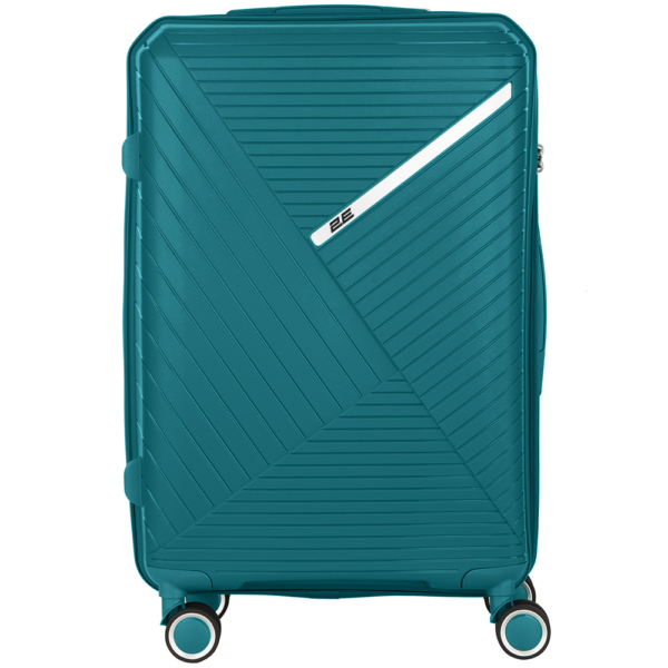 2E Plastic Suitcases Set, SIGMA, (L+M+S), 4 Wheels, Aqua Marine
