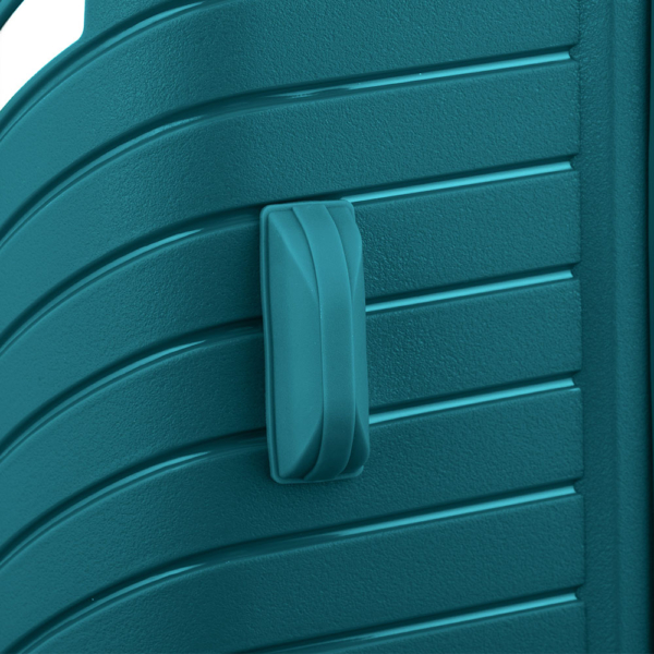 2E Plastic Suitcases Set, SIGMA, (L+M+S), 4 Wheels, Aqua Marine