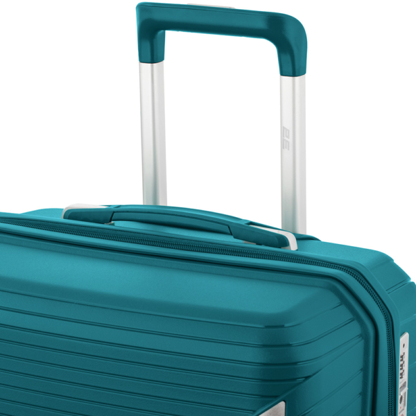 2E Plastic Suitcases Set, SIGMA, (L+M+S), 4 Wheels, Aqua Marine